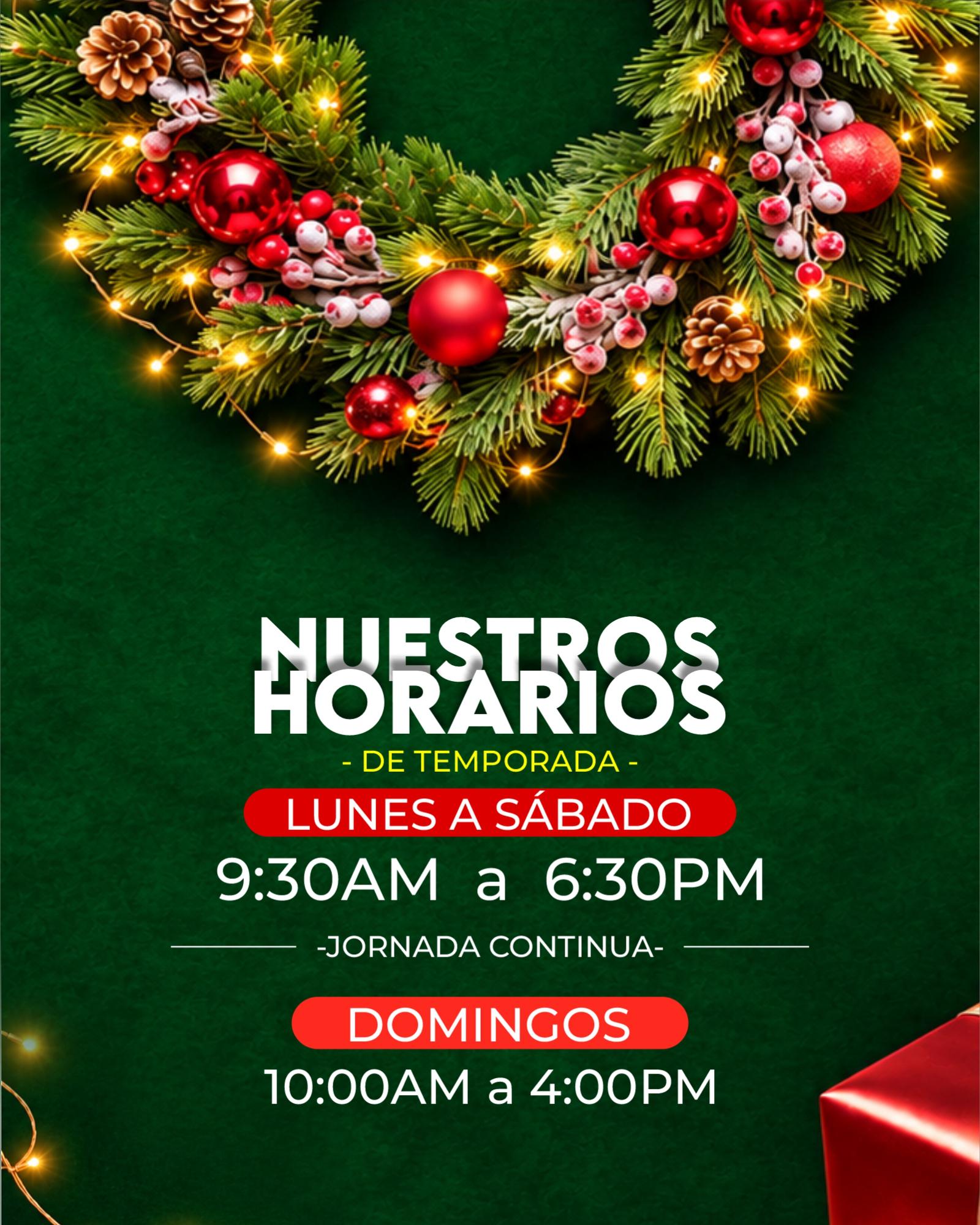 HORARIOS TEMPORADA