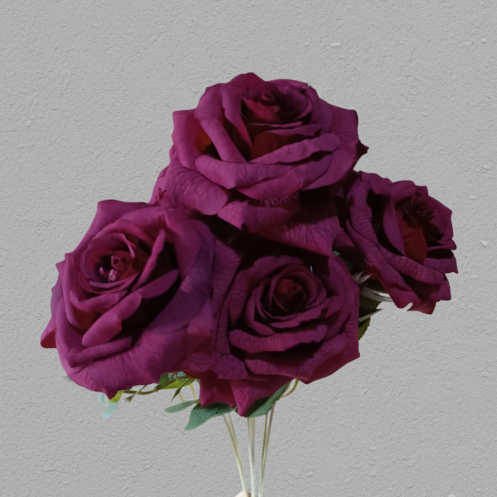 FLOR RAMO ROSAS X7 FLORES 37CM - MarkoRegalos