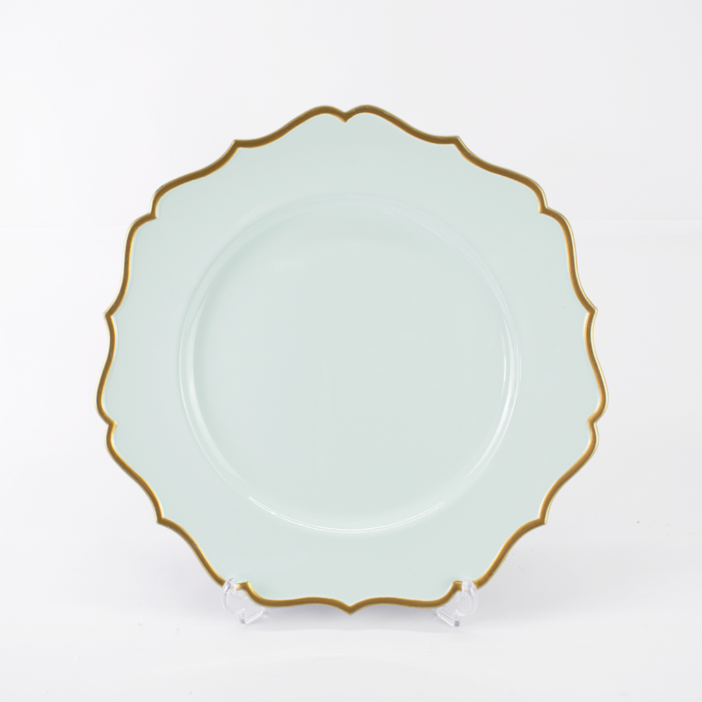 PLATO BASE AVA CELESTE AGUA - MarkoRegalos