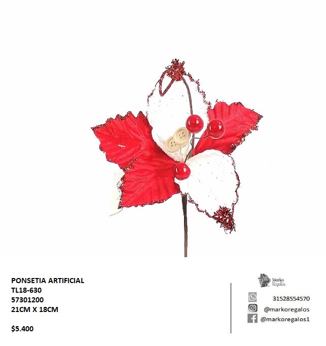 Ponsetia artificial - MarkoRegalos