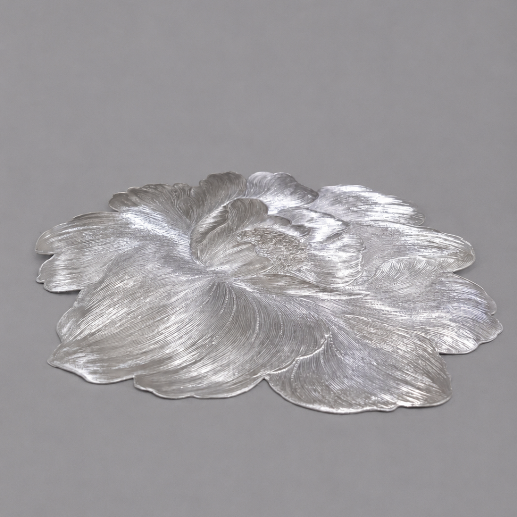 INDIVIDUAL LOTUS PLATEADO  - MarkoRegalos