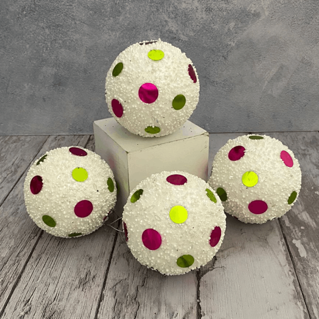 BOLA CHRISTMAS SUNFLOWER X 4PCS_1