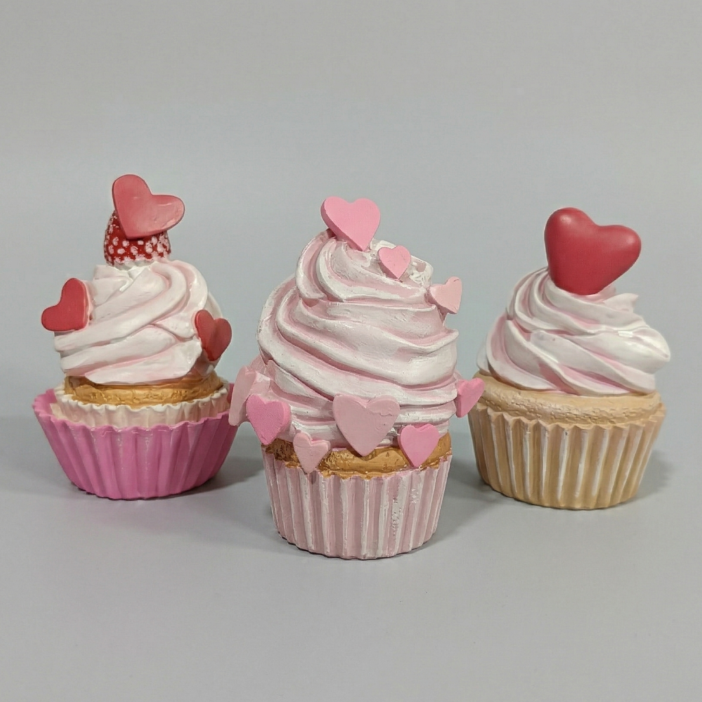 CUPCAKES DECORATIVO SET X3 - MarkoRegalos