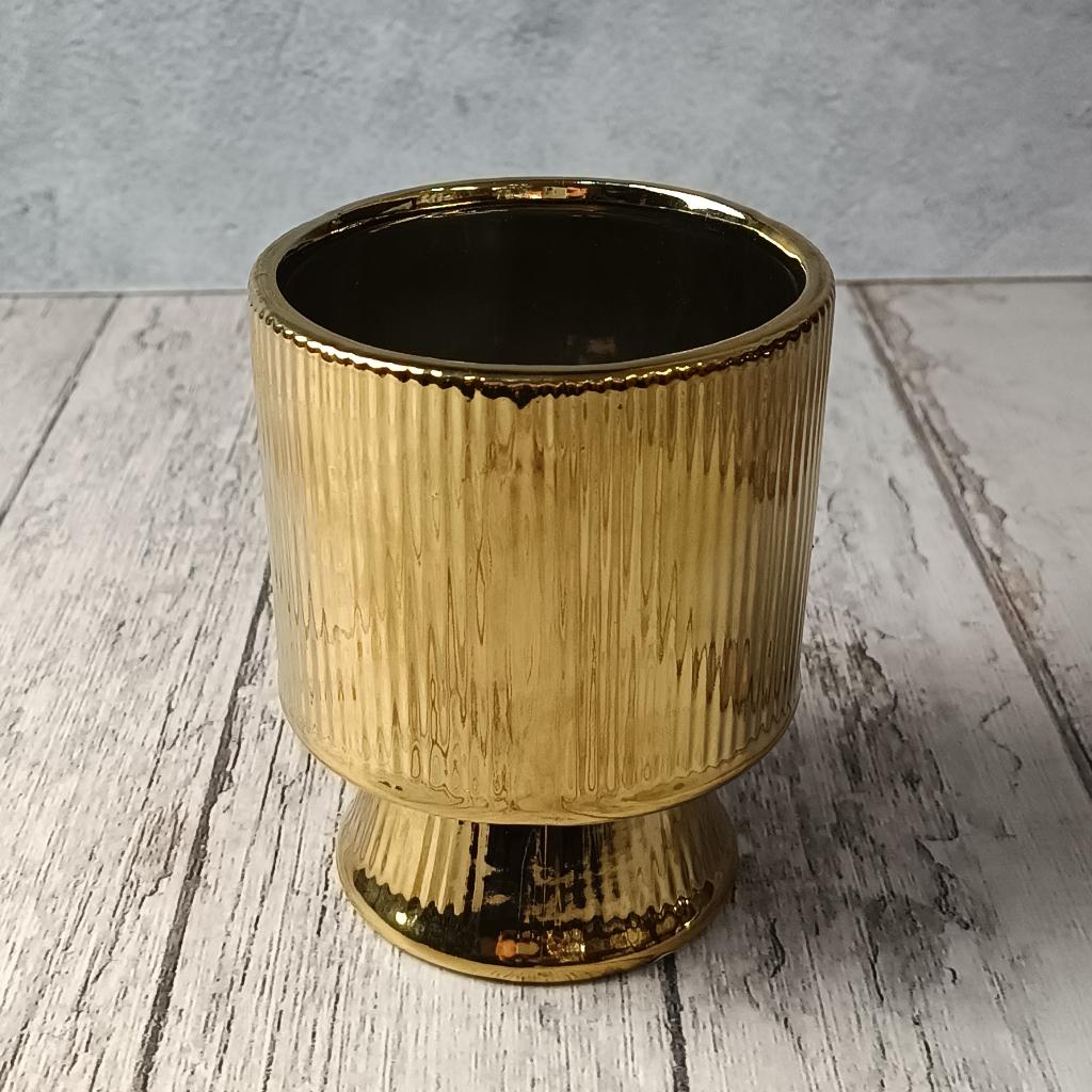 MATERA DORADA, PORCELANA 9,5*11,5 CM - MarkoRegalos