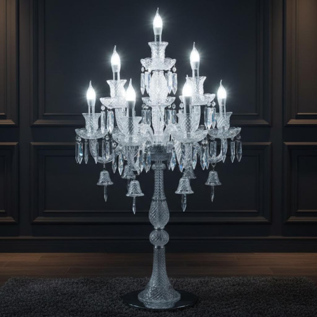 CANDELABRO LINUS X 10 LUZ 60*117 CM     VIDRIO  - MarkoRegalos