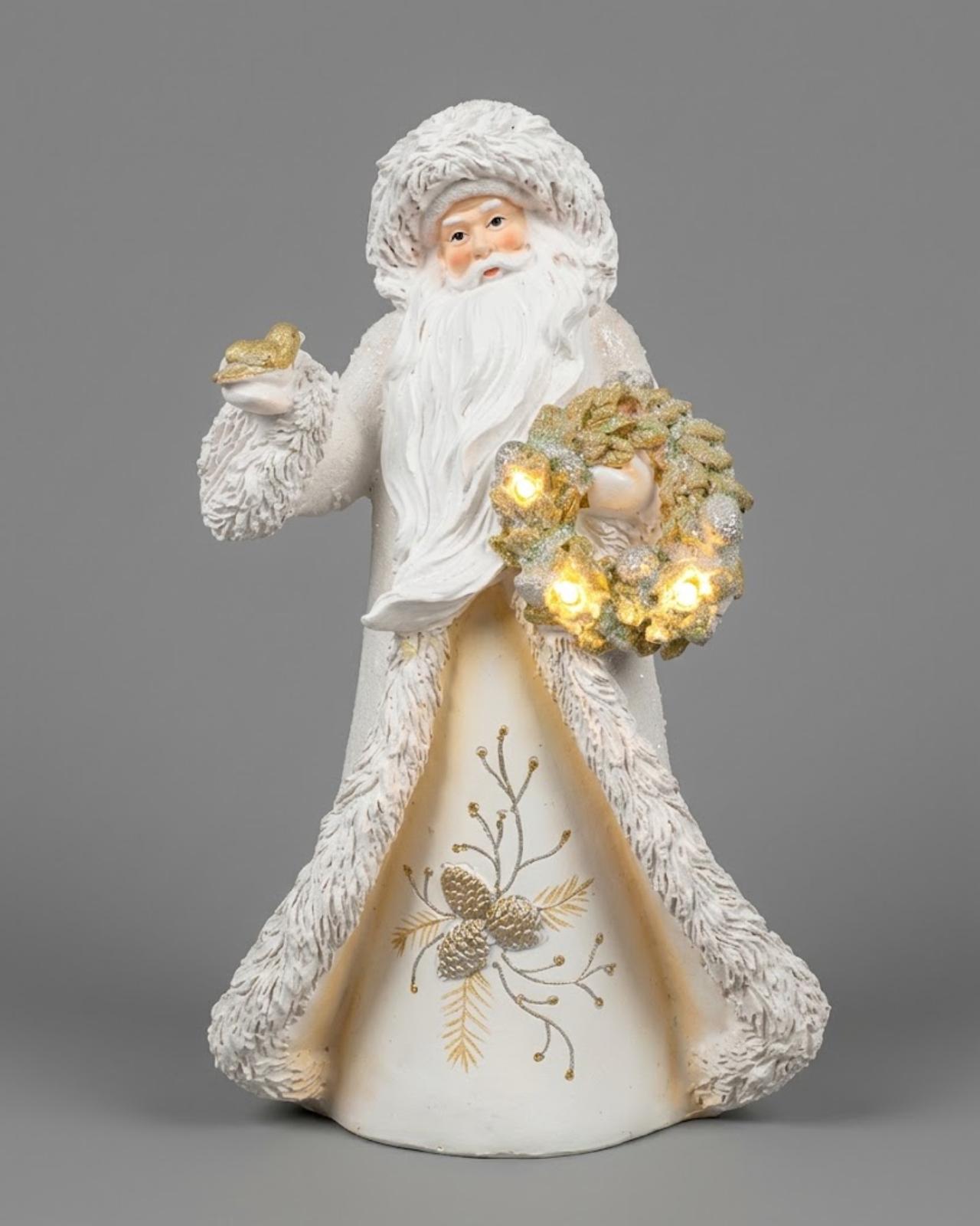 SANTA DECORATIVO CON LUZ - MarkoRegalos