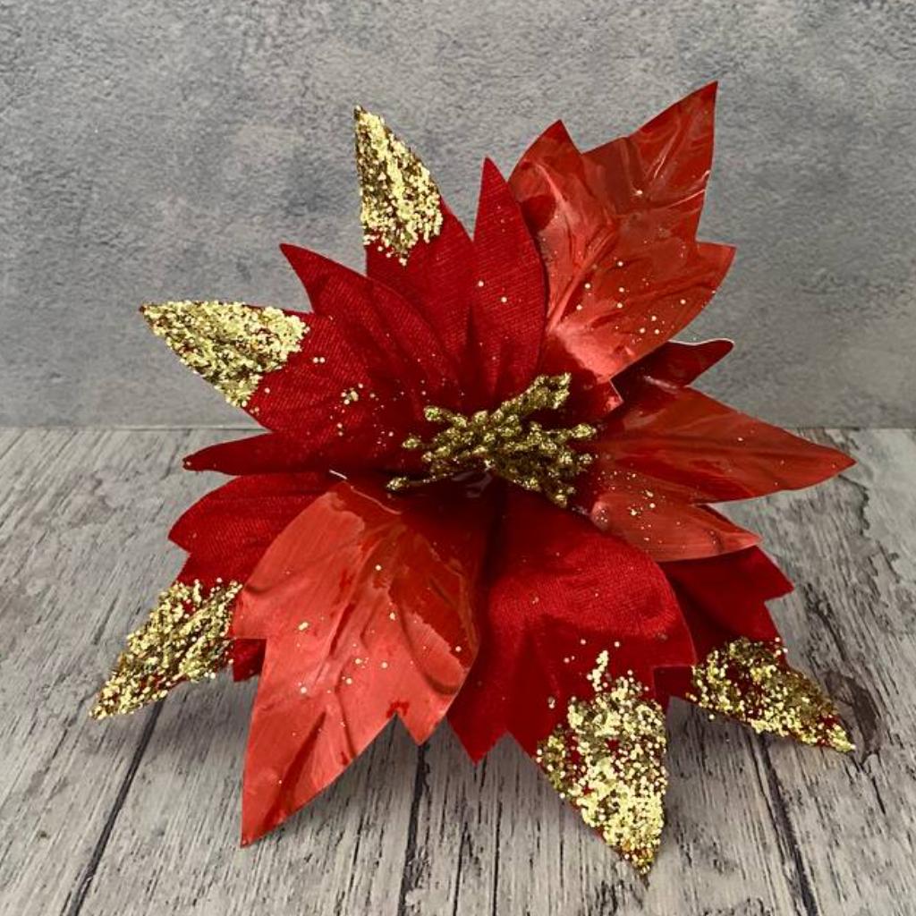 PONSETIA ROJA GOLDEN CHRISTMAS_1