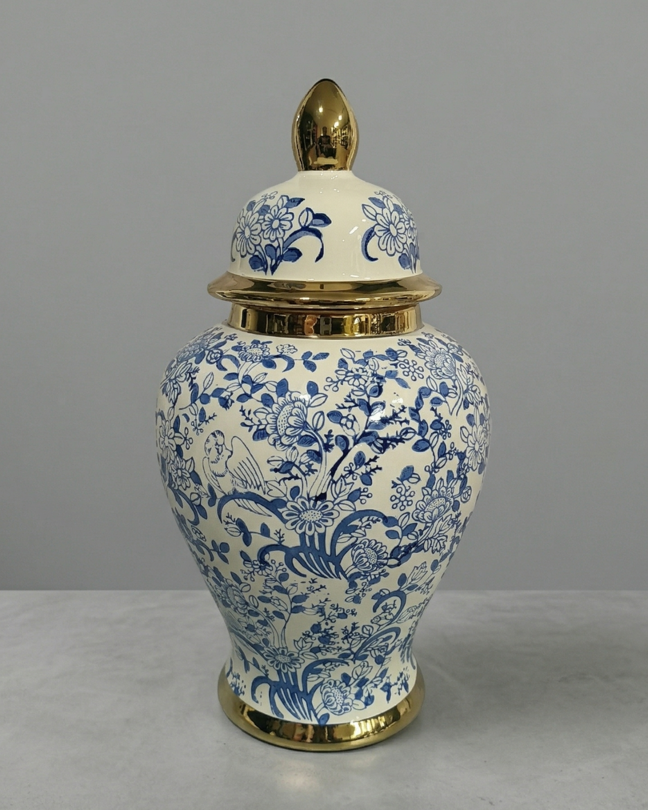 ANFORA AZUL DORADO L - MarkoRegalos