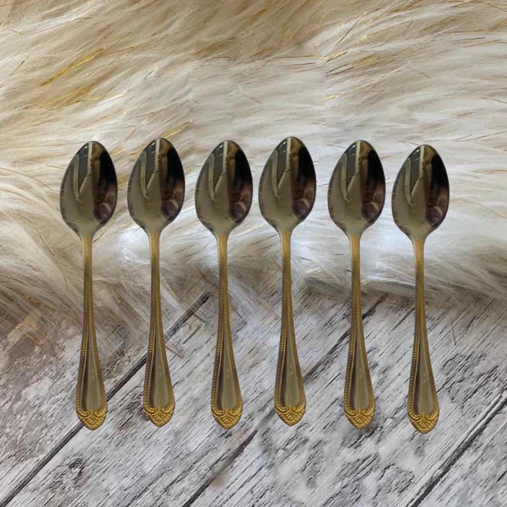 SET X6 CUCHARA PEQUEÑA POSTRE DORADO_1