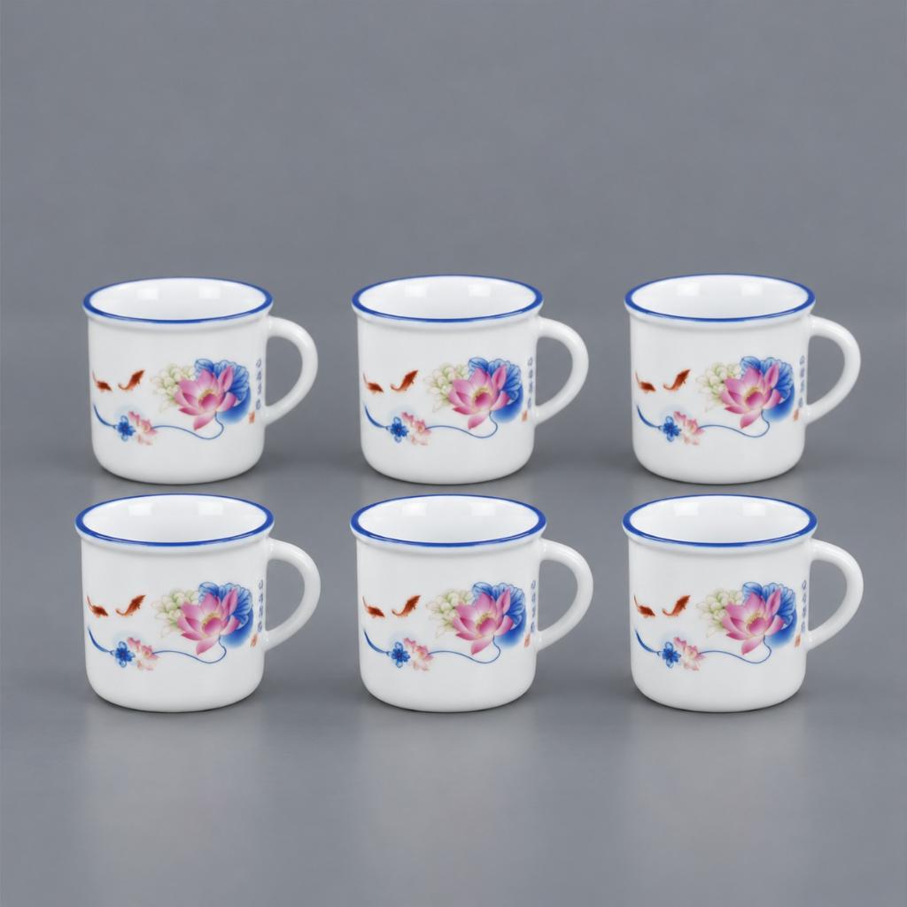 POCILLOS FLORALES X 6 PCS - MarkoRegalos