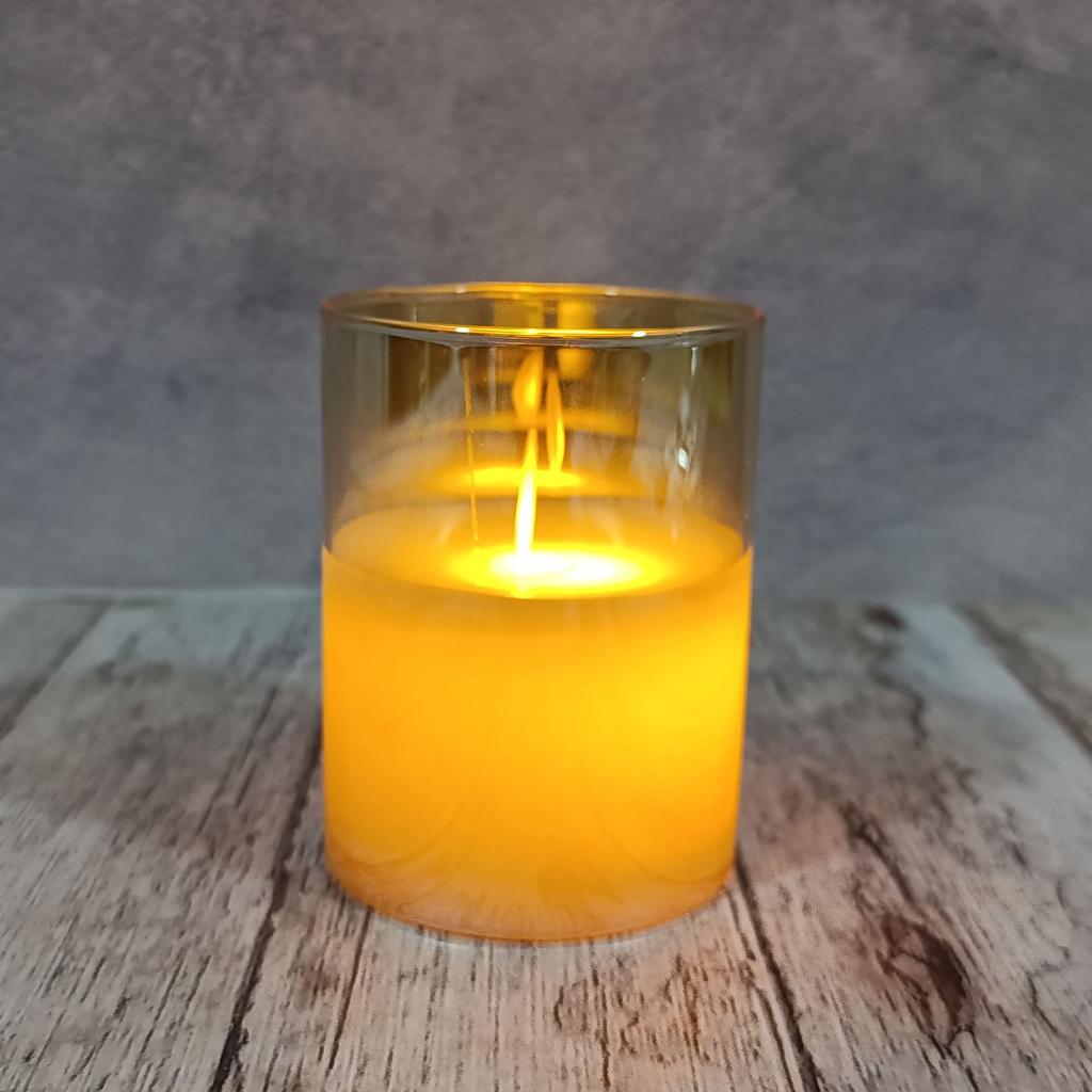 VELA PLASTICA AMBAR S - MarkoRegalos