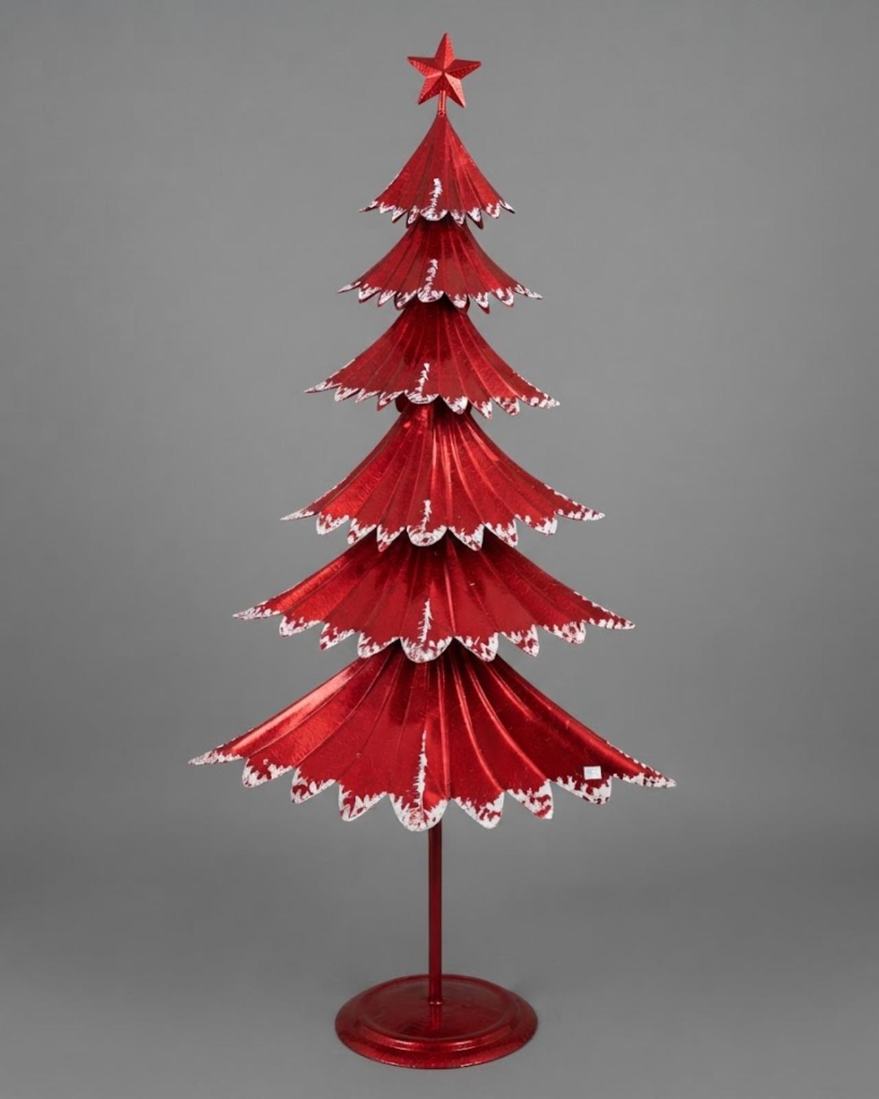 ÁRBOL NAVIDAD ROJO METAL_1