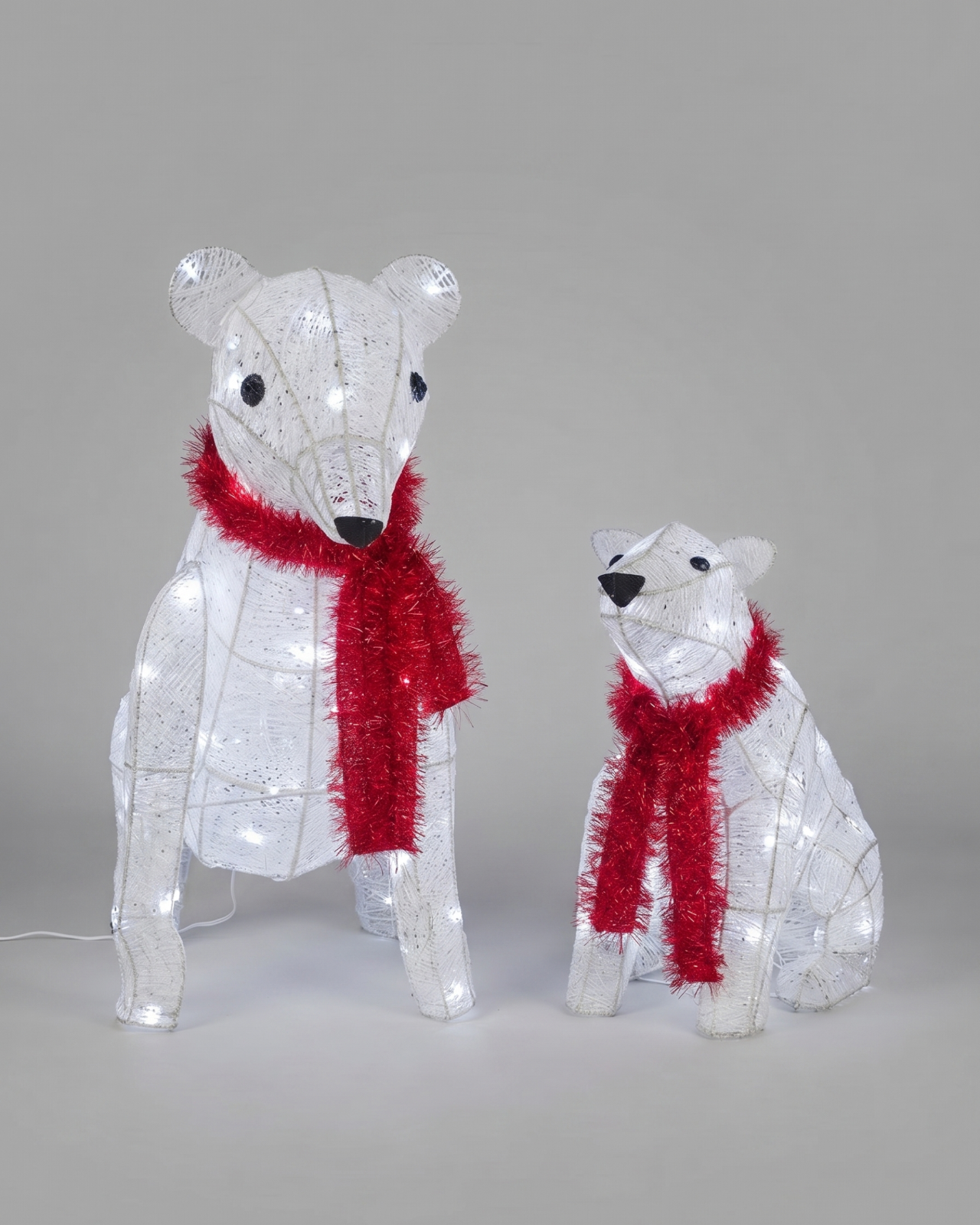 SET DUO OSOS POLARES NAVIDEÑOS CON LUZ _1