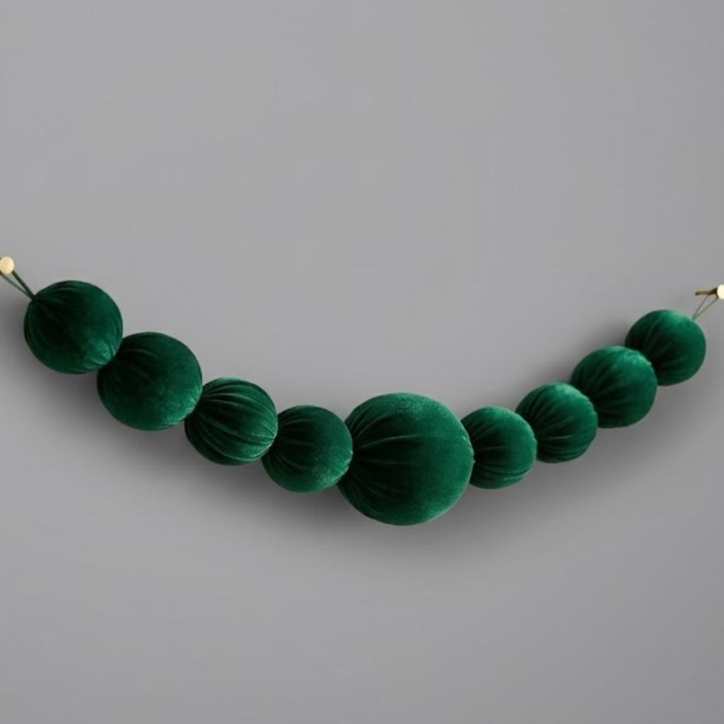 GUIRNALDA BOLAS 180 CM LARGO VERDE_1