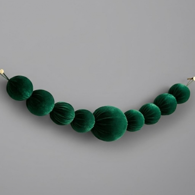 GUIRNALDA BOLAS 180 CM LARGO VERDE_1
