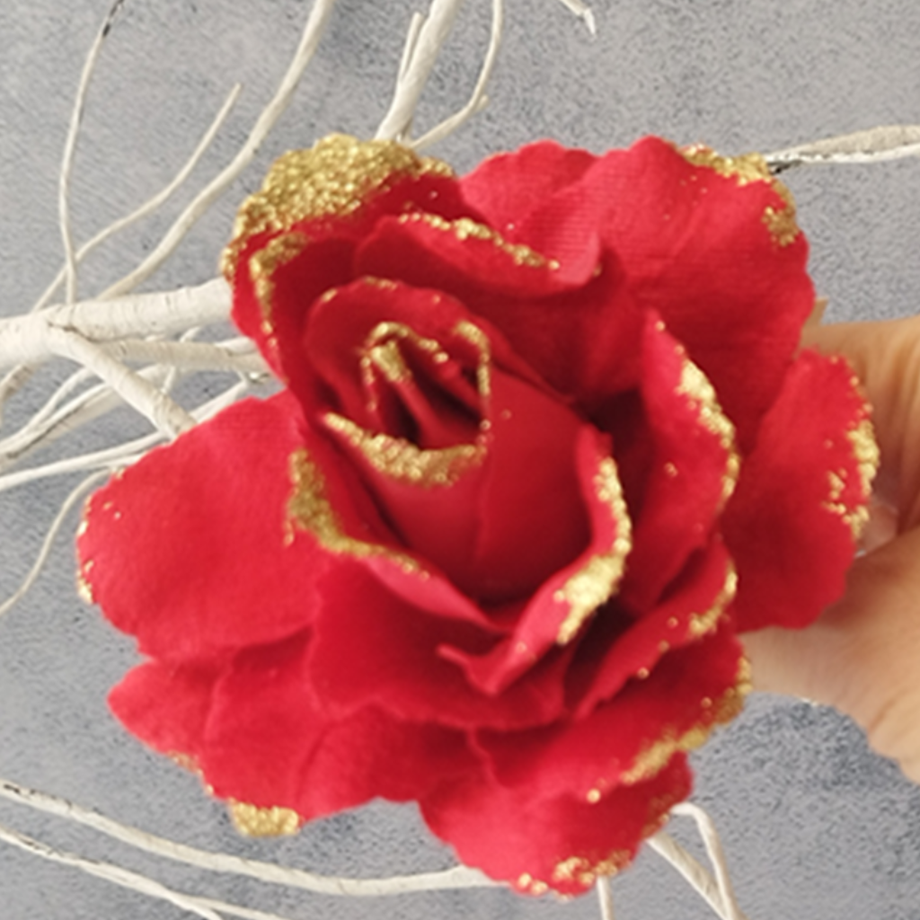 PAQUETE DE 6 ROSA NAVIDEÑA ROJA_1