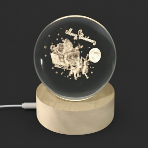 BOLA  TRINEO, C LUZ, 8 CM _1